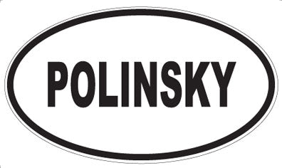POLINSKY - Oval Sticker