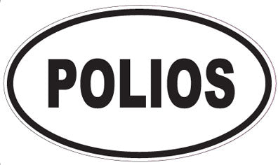 POLIOS - Oval Sticker