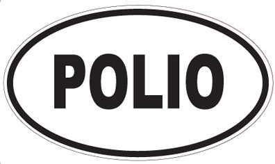 POLIO - Oval Magnet