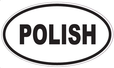 POLISH - Oval Sticker