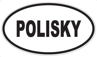 POLISKY - Oval Sticker