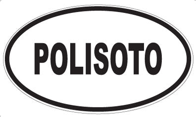 POLISOTO - Oval Sticker