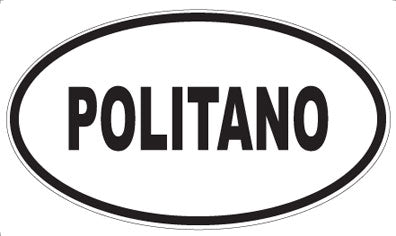 POLITANO - Oval Sticker