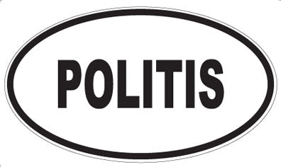 POLITIS - Oval Sticker