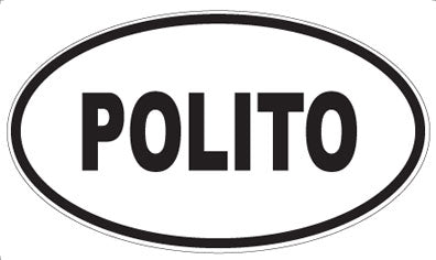 POLITO - Oval Sticker