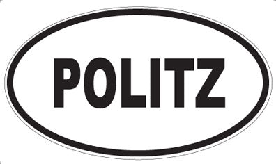 POLITZ - Oval Sticker
