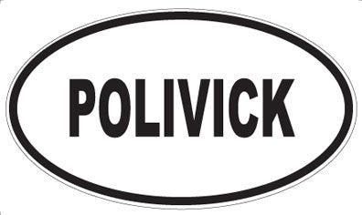 POLIVICK - Oval Sticker