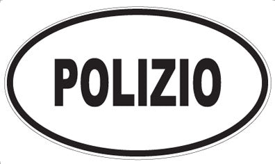 POLIZIO - Oval Sticker