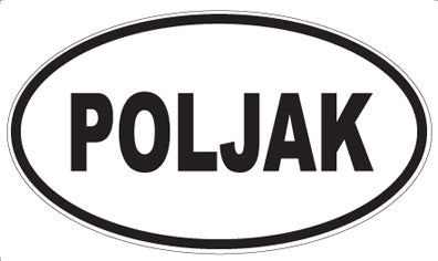 POLJAK - Oval Sticker