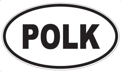 POLK - Oval Sticker