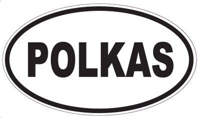 POLKAS - Oval Sticker