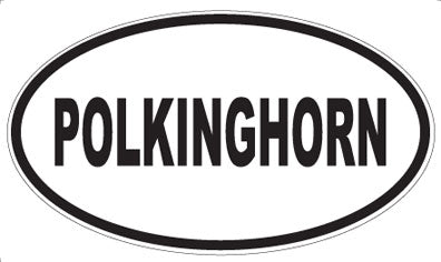 POLKINGHORN - Oval Sticker