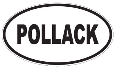 POLLACK - Oval Sticker