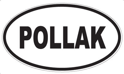 POLLAK - Oval Sticker