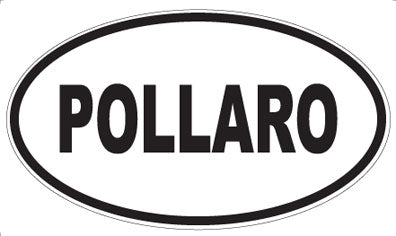 POLLARO - Oval Sticker