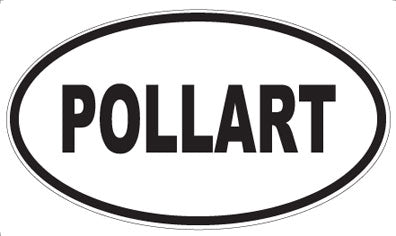 POLLART - Oval Sticker