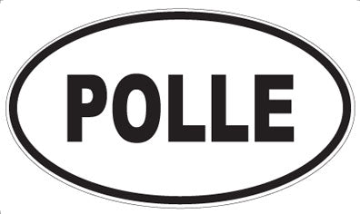 POLLE - Oval Sticker