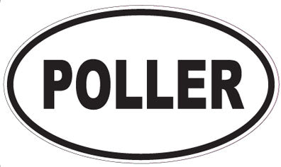 POLLER - Oval Sticker