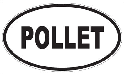 POLLET - Oval Sticker