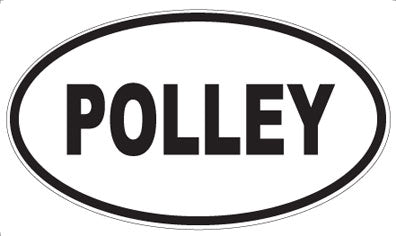 POLLEY - Oval Sticker
