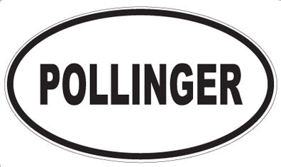 POLLINGER - Oval Sticker