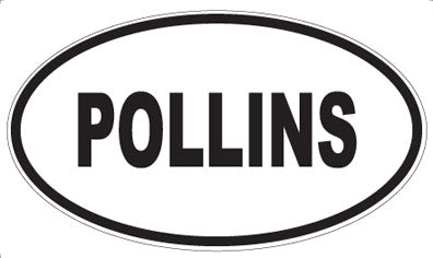 POLLINS - Oval Sticker