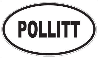 POLLITT - Oval Sticker