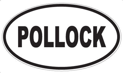 POLLOCK - Oval Sticker