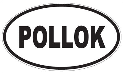 POLLOK - Oval Sticker