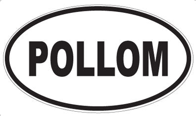 POLLOM - Oval Sticker