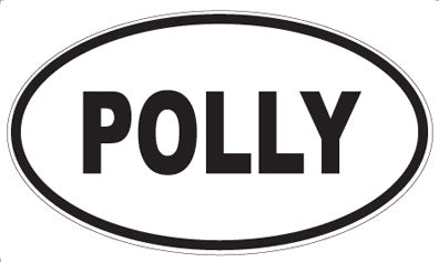 POLLY - Oval Sticker