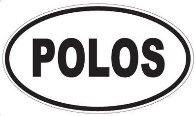 POLOS - Oval Sticker