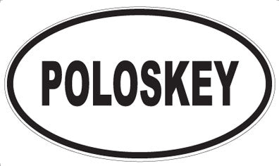 POLOSKEY - Oval Sticker
