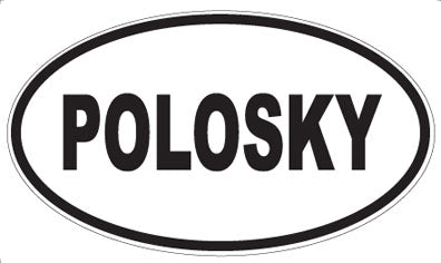POLOSKY - Oval Sticker