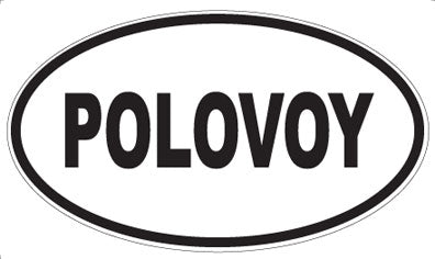 POLOVOY - Oval Sticker