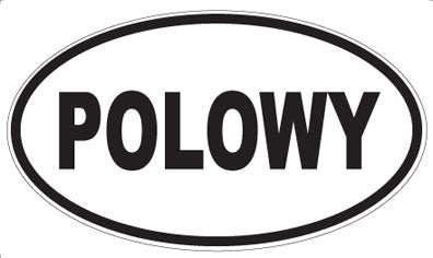 POLOWY - Oval Sticker