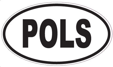 POLS - Oval Sticker