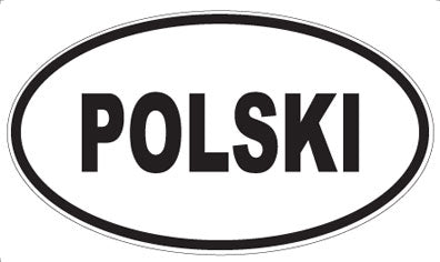 POLSKI - Oval Sticker
