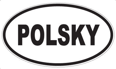 POLSKY - Oval Sticker