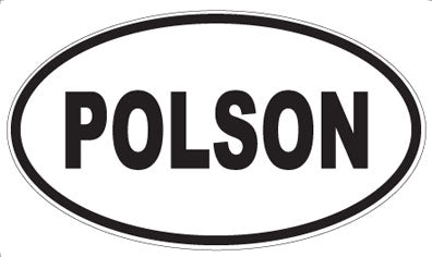POLSON - Oval Sticker