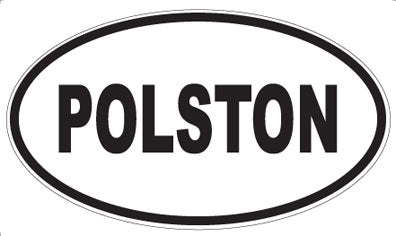 POLSTON - Oval Sticker