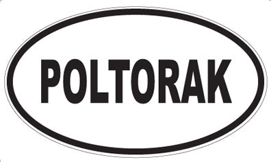 POLTORAK - Oval Sticker
