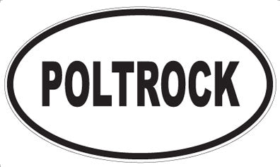 POLTROCK - Oval Sticker