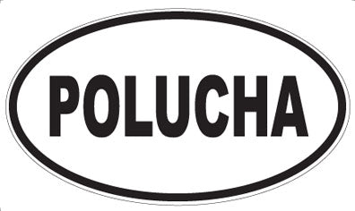 POLUCHA - Oval Sticker