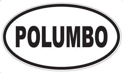 POLUMBO - Oval Sticker