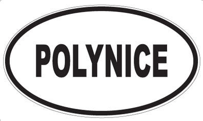 POLYNICE - Oval Sticker