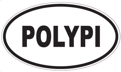 POLYPI - Oval Sticker