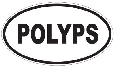 POLYPS - Oval Sticker