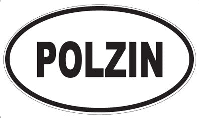 POLZIN - Oval Sticker