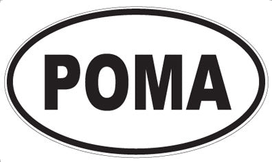 POMA - Oval Sticker